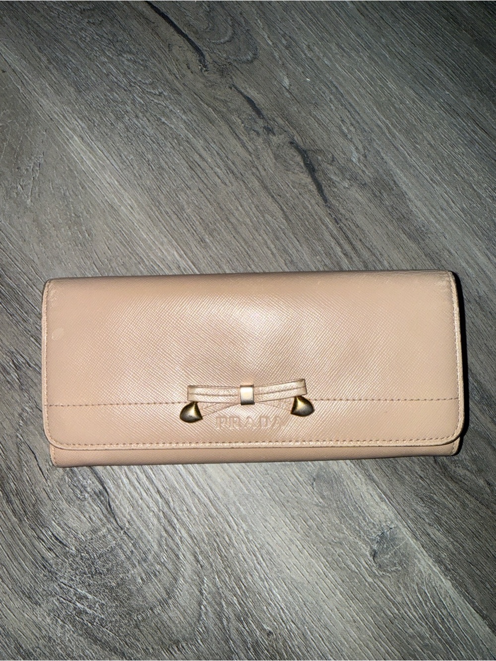 Prada Vitello Shine Leather Continental Wallet